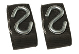 Hängematte 210 x 150 cm, Gesamtlänge 320 cm - Doppelhängematte mit Befestigungs-Set - Belastbarkeit bis 300 kg - 8 Streifen