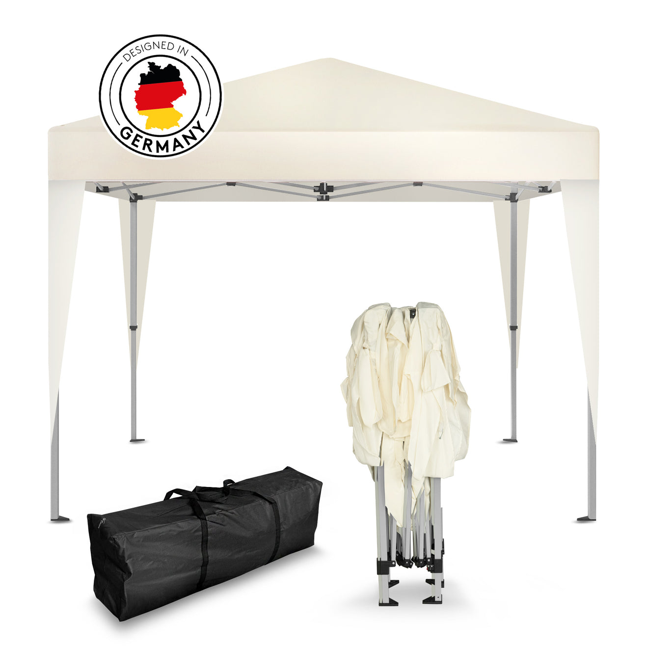 TRESKO XXL Lit de Camp Pliant pour Le Camping | Grigio | 210 x 72 x 45 cm| Tubes métalliques