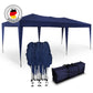 Faltpavillon 3x6m - wasserdicht - ohne Seitenteile, blau