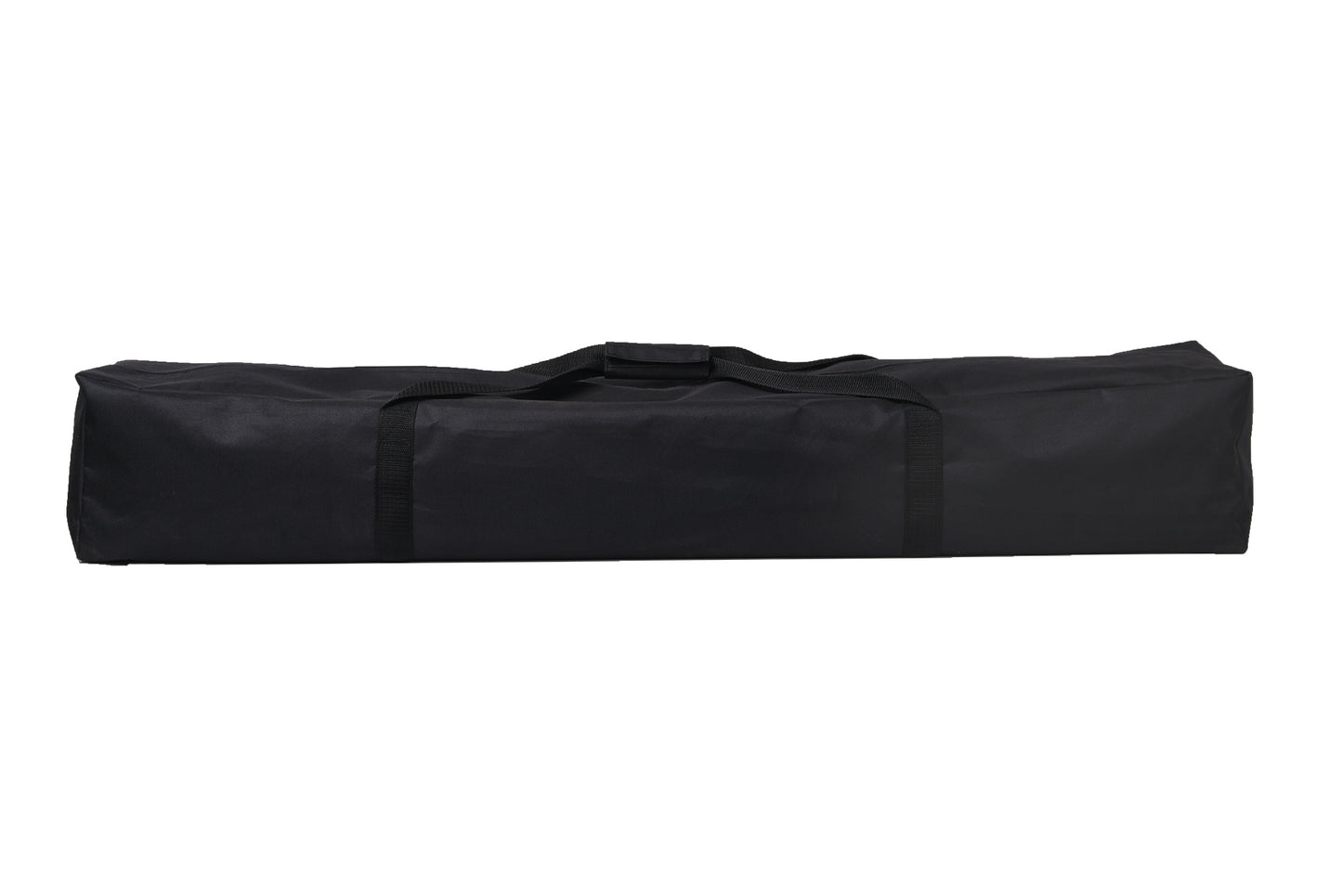Hängematte mit Gestell Indoor & Outdoor - Hängemattengestell 250cm, Belastbarkeit bis 210 kg - inklusive Nylon-Hängematte schwarz/weiß