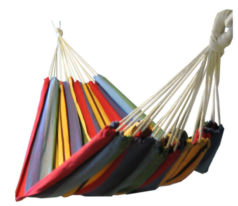 Hängematte 210 x 150 cm - Gesamtlänge 320 cm - Belastbarkeit bis 300 kg, rot